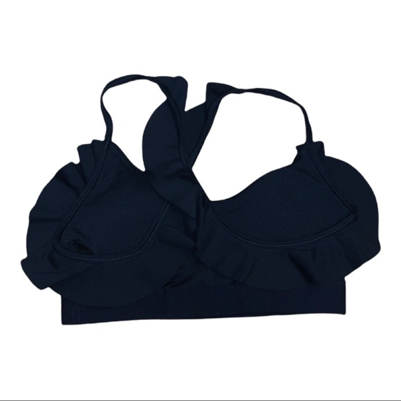 Nike Indy Feature Femme Ruffle Sports Bra - Picture 7 of 10